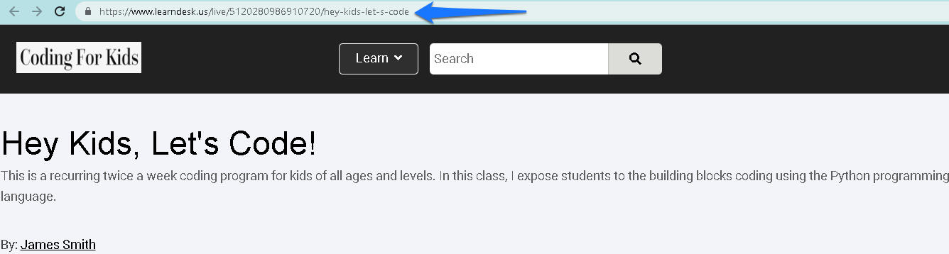 1-LiveClass_AllClasses_SelectedClass_PreviewLink.png