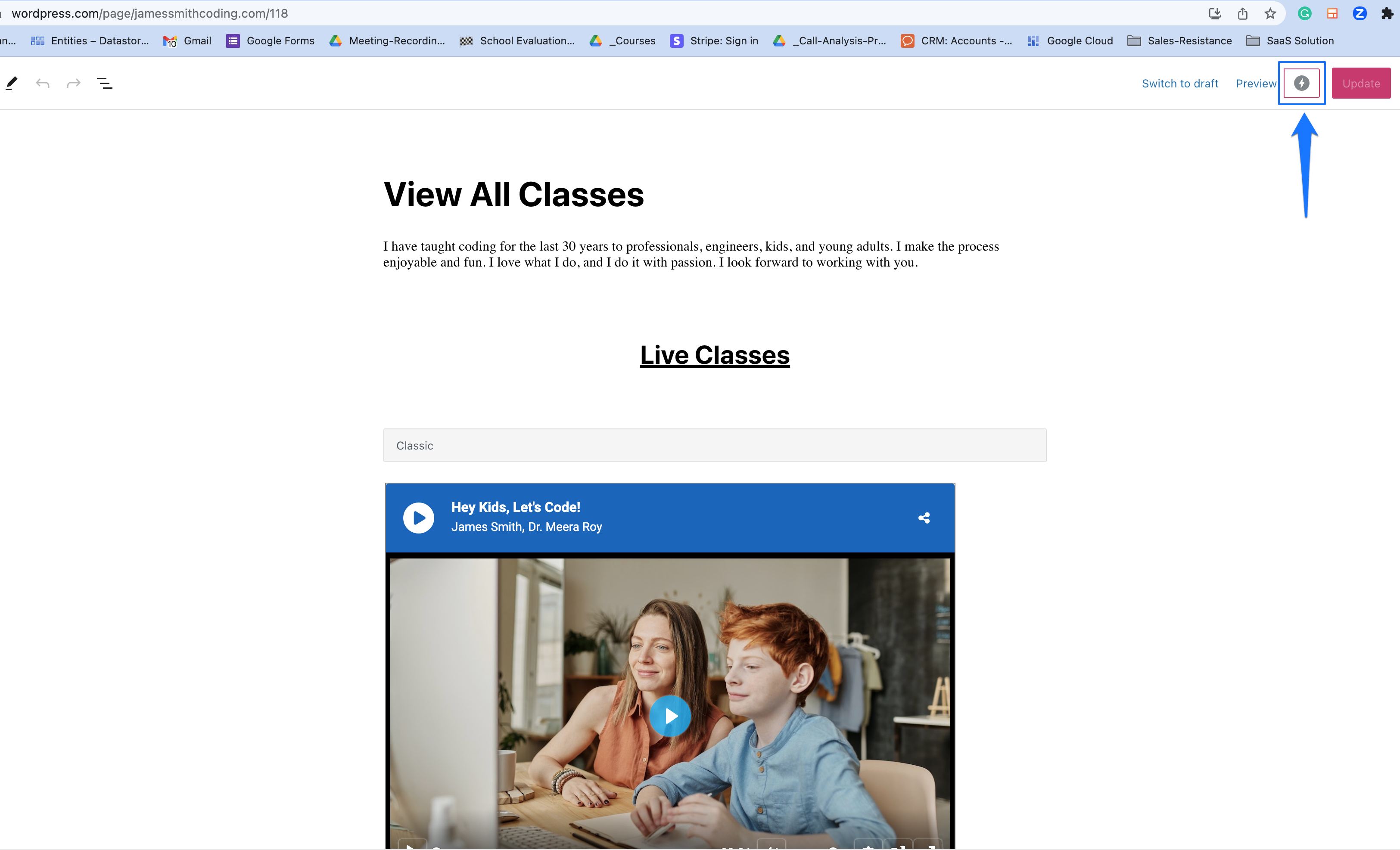 3-EmbedClassInWordPressWebsite.png
