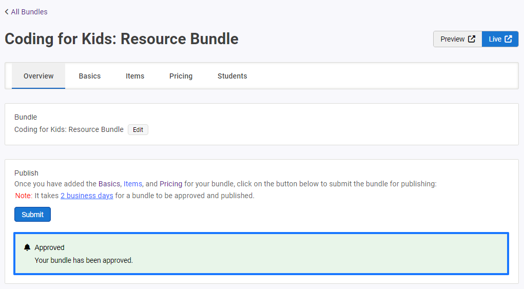 ApprovedOverviewpage_SubmittingBundle.png